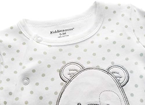 Kiddiezoom Baby and Toddler Boys'Snug Fit Footed One-Piece Romper Jumpsuit Cotton Cotton Footed Outfit-CubbioJoy