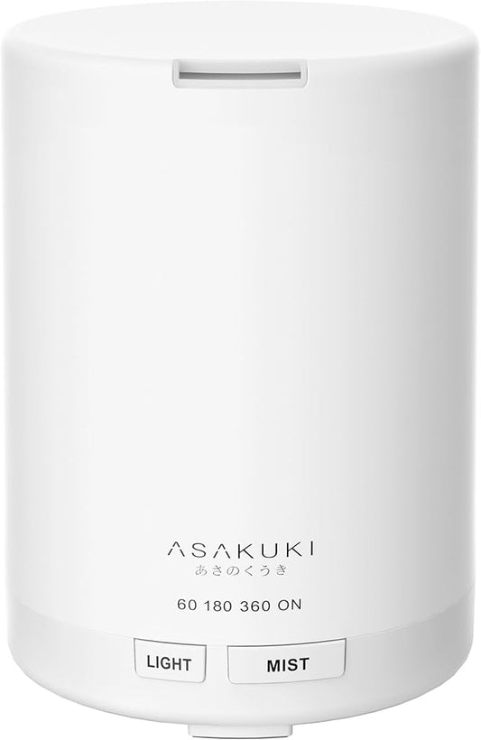 ASAKUKI Essential Oil Diffuser, 5-in-1 Quiet Humidifier, Home Fragrance Aroma Diffuser with 7 LED Color Changing Light and Auto-Off Switch (Pure White)-CubbioJoy
