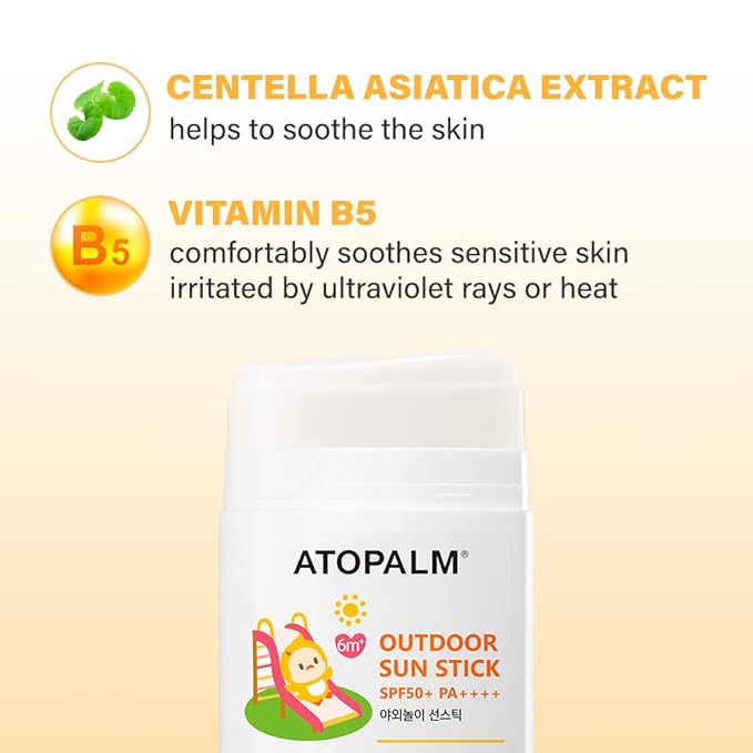 ATOPALM Outdoor Sun Stick SPF50+ PA++++ 21g | Non-Greasy Matte Mineral Sunscreen | Soothing Skin Care | Facial Moisturizer with SPF | Korean Sun Protection-CubbioJoy