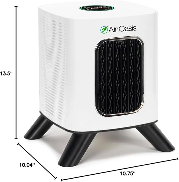 Air Oasis iAdaptAir 2.0 H13 HEPA Filter Air Purifier Reduces 99% of Viruses, Mold, Dust, Smoke, Pollen & Odors Quietest on The Market WiFi Compatible 1,325 Sq Ft of Clean Air-CubbioJoy