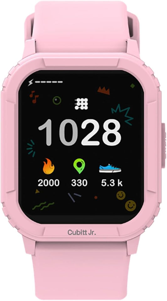 Cubitt Jr Smart Watch Fitness Tracker for Kids and Teens, with Games, Step Counter, Sleep Monitor, Heart Rate Monitor, Activity Tracker, Good Habits Alarms, 1.52" Touch Screen, IP68 Waterproof-CubbioJoy