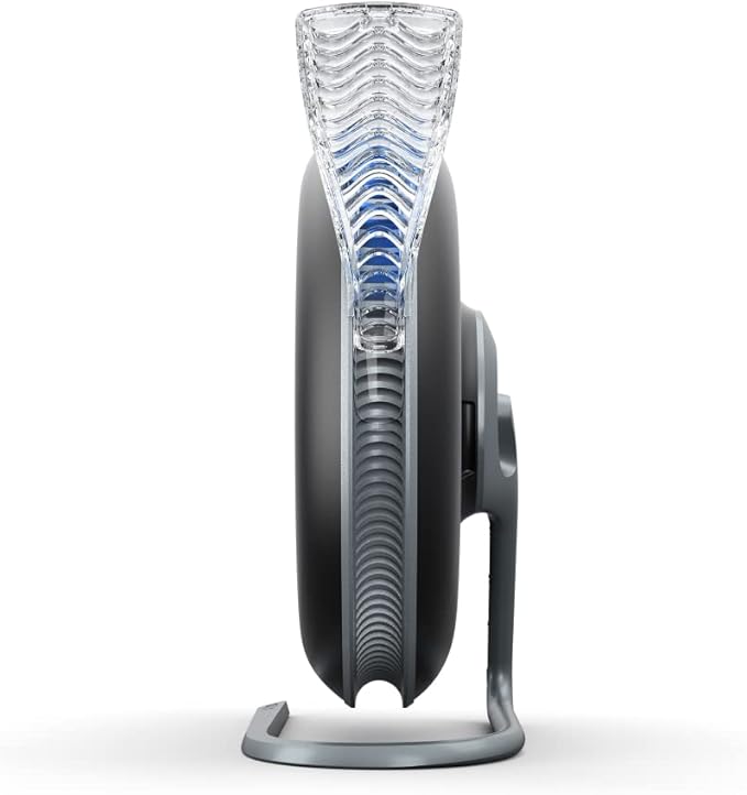 IQAir Atem Desk Air Purifier for Home, Office, Desktop, Small Room up to 150 sq ft, HyperHEPA Filter for Bacteria, Viruses, Allergens, Pets, Asthma, Pollen, Dust, Swiss Design, Made in Germany, Black-CubbioJoy