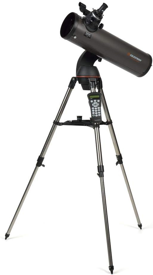 Celestron - NexStar 130SLT Computerized Telescope - Compact and Portable - Newtonian Reflector Optical Design - SkyAlign Technology - Computerized Hand Control - 130mm Aperture Grey-CubbioJoy