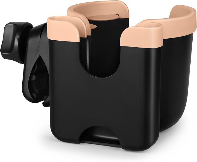 Accmor Stroller Cup Holder with Phone Holder, Bike Cup Holder, Universal Cup Holder for Uppababy Nuna Doona Strollers, 2-in-1 Cup Phone Holder for Stroller, Bike, Wheelchair, Walker, Scooter-CubbioJoy
