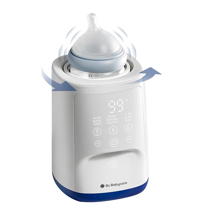 Bc Babycare Bottle Warmer,10-in-1 Fast Baby Milk Warmer with Smart Temperature Control, Rotating Heating, Bottle Warmers for All Bottles-CubbioJoy