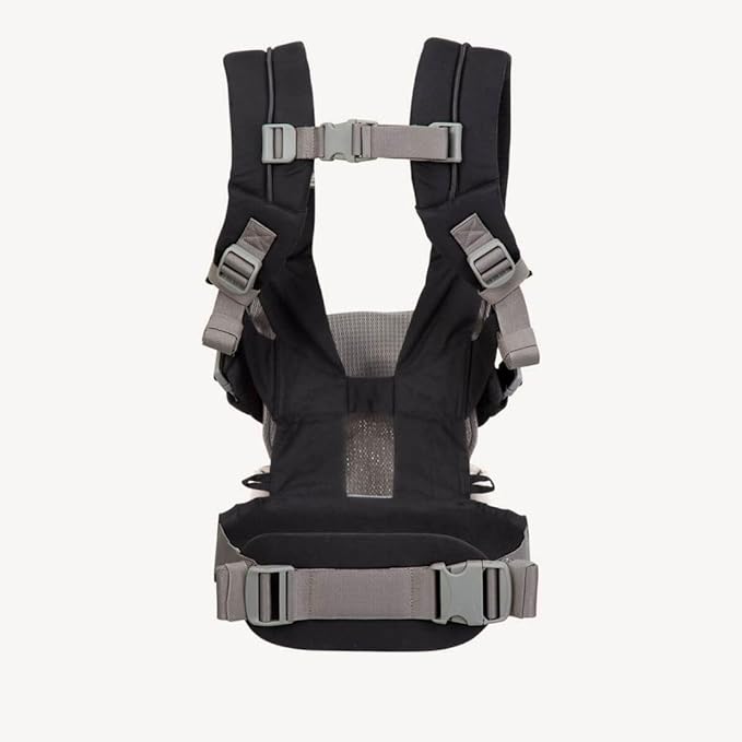 Joie Savvy Baby Carrier – Ergonomic, Adjustable Baby Carrier with 4 Carry Positions, Padded Shoulder Straps and Lumbar Support (Blackpepper)-CubbioJoy