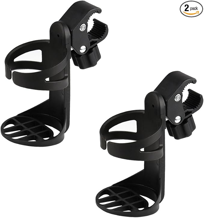 Accmor Stroller Cup Holder, Universal Cup Holder for Uppababy, Nuna, Doona Strollers, 360 ° Rotatable Bottle Holder for Stroller, Bike, Wheelchair, Walker, Scooter-CubbioJoy