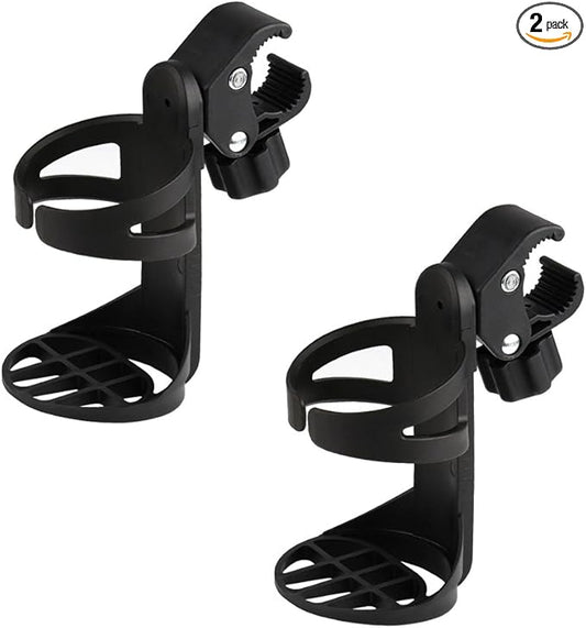 Accmor Stroller Cup Holder, Universal Cup Holder for Uppababy, Nuna, Doona Strollers, 360 ° Rotatable Bottle Holder for Stroller, Bike, Wheelchair, Walker, Scooter-CubbioJoy