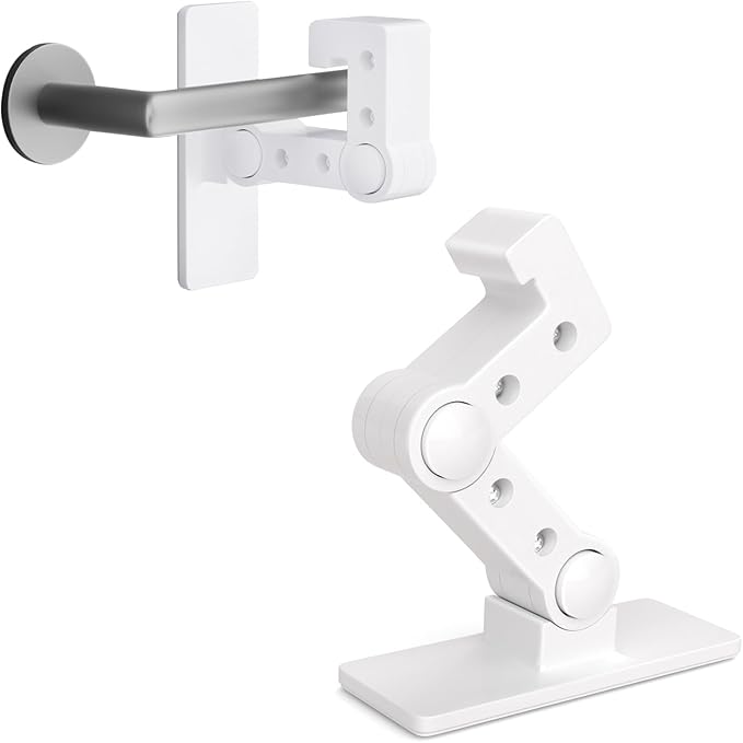 Child Proof Door Lever Lock - Door Locks for Kids Safety - Door Knob Child Proof - Baby Proofing 3M Adhesive - Door Handle Child Proof - White Baby Safety Locks for Toddlers - 1 Pack-CubbioJoy