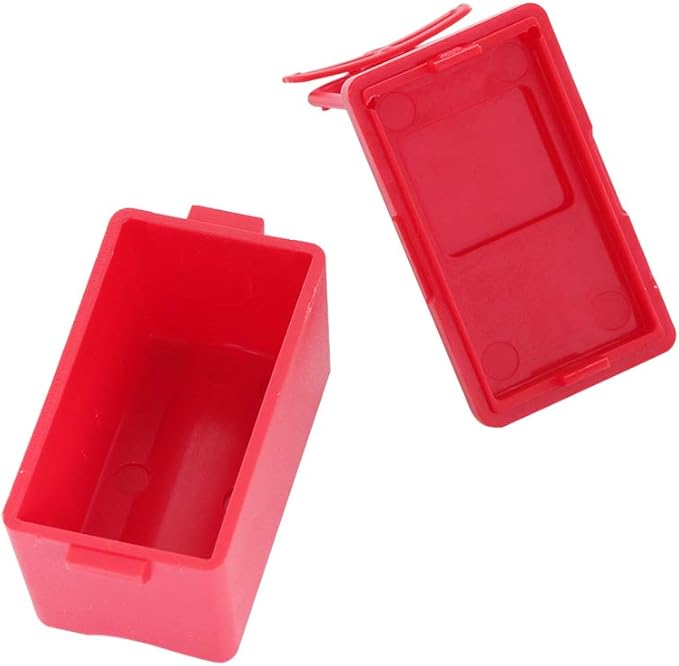 5PCS Plastic RC Mini Tool Set/Fishing Box/Medical Chest/Refrigerator/Fuel Tank/Tool Case Compatible with traxxas TRX4 Axial SCX10 1/10 1/8 RC Crawler Climbing Car Simulation Decoration(Red)-CubbioJoy