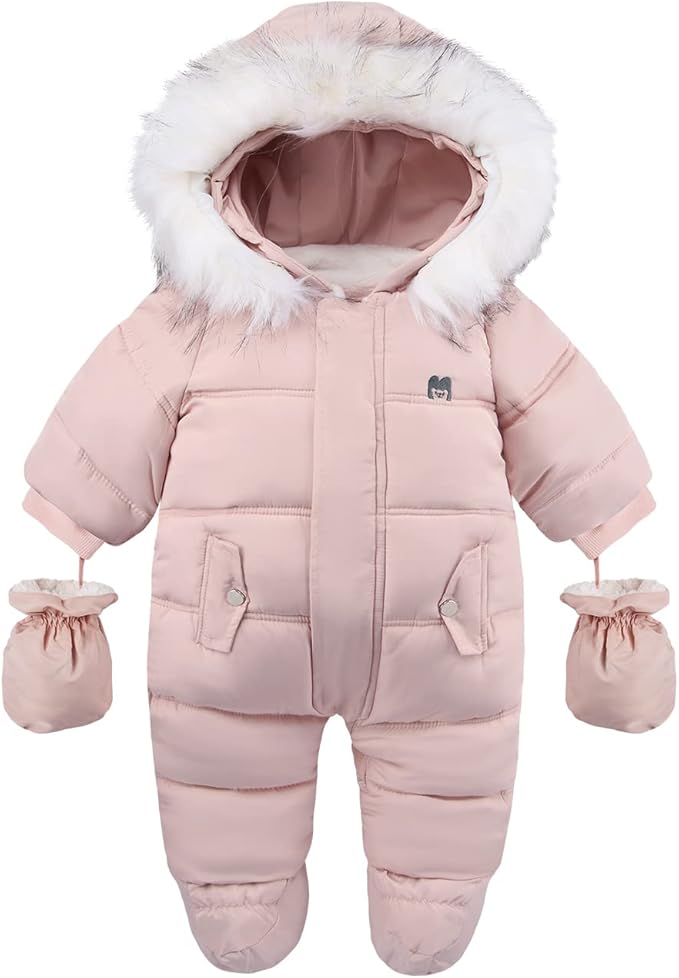 Baby Girl Winter Snowsuit Toddler Jacket Clothes For Boy Infant Jumpsuit Hoodied-CubbioJoy