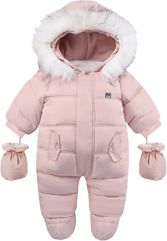 Baby Girl Winter Snowsuit Toddler Jacket Clothes For Boy Infant Jumpsuit Hoodied-CubbioJoy