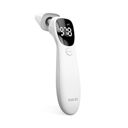 Dual Mode Thermometer for Adults, Kids, and Babies – Infrared Digital Forehead and Ear Thermometer, No Touch with Fever Alarm and Fast Results-CubbioJoy