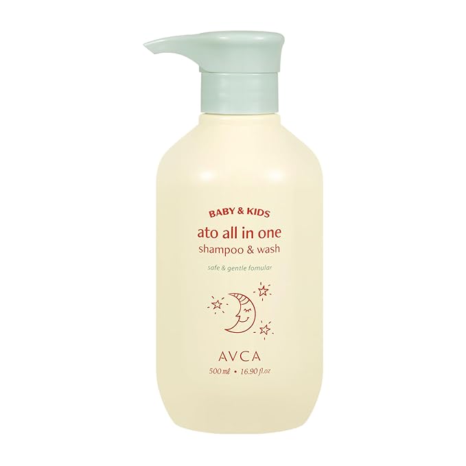 AVCA Baby & Kids All-in-One Shampoo & Wash for Sensitive Skin and Gentle Cleansing 500ml/16.90fl. oz.-CubbioJoy