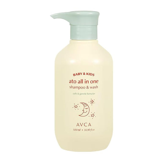 AVCA Baby & Kids All-in-One Shampoo & Wash for Sensitive Skin and Gentle Cleansing 500ml/16.90fl. oz.-CubbioJoy