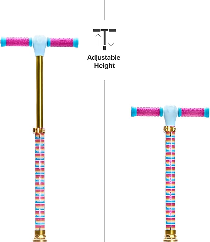 Jetson Character Kids Kick Scooter, LED Lights on Stem & Light-Up Wheels, Lightweight Frame, Height-Adjustable Handlebar, Lean-to-Steer System, Easy-Fold Mechanism-CubbioJoy
