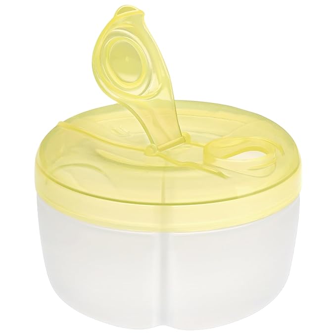 Accmor Baby Formula Dispenser On The Go, Formula Container to Go, Non-Spill Rotating Three-Compartment Formula Dispenser and Snack Storage Container for Infant Toddler Traveling-CubbioJoy