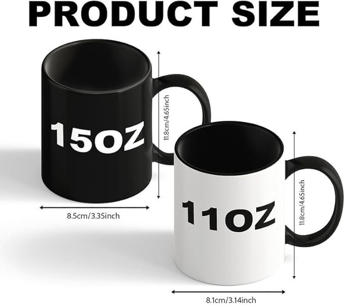 Custom Mug, Customized Photo Coffee Mug Oil Painting Effect, Personalized 11 Oz Ceramic Mug with Text Photo, Taza Personalizadas for Men Women-CubbioJoy