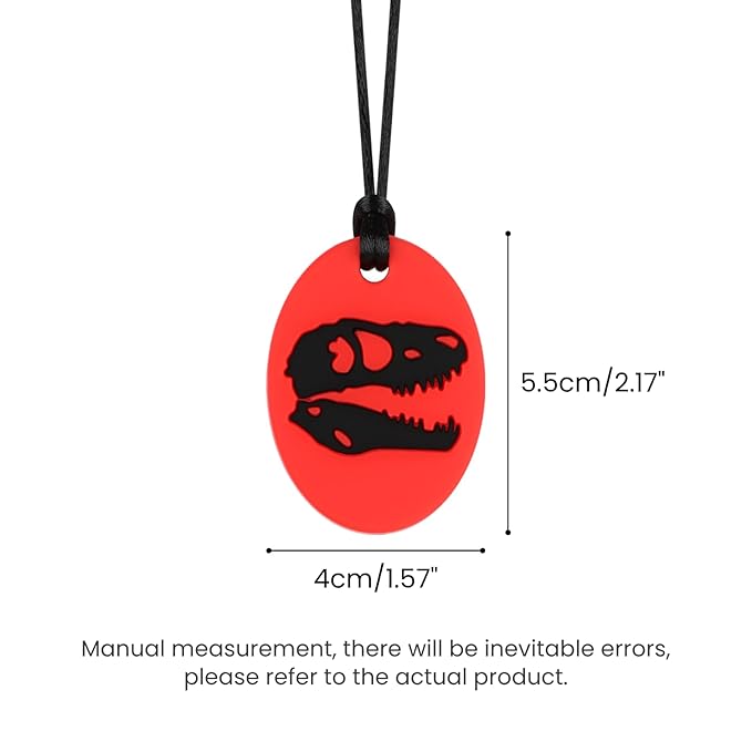 Chew Necklaces for Sensory Kids, Silicone Chewy Necklace, Oral Motor Chewy Teether Toys for Chewers with Autism, ADHD, SPD, or Biting Needs, 5 Colors-CubbioJoy