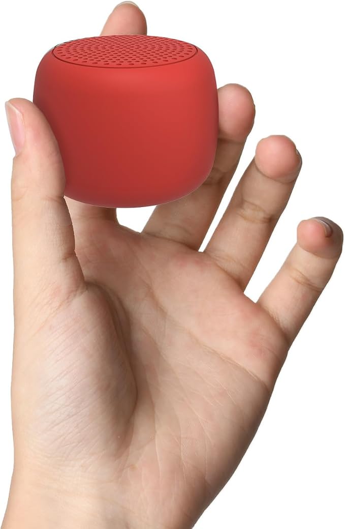 Babelio White Noise Sound Machine for Adults Kids Baby, Mini, 15 Non-looping Sounds, Timer, Memory Function, Easy to Pocket and Travel Red-CubbioJoy