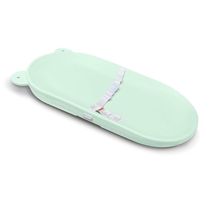 Baby Changing Pad, EVA Waterproof Non-Slip Changing Table Pad with Adjustable Strap for Dresser Changing Table Nursery, Portable Diaper Changing Pad, Green-CubbioJoy