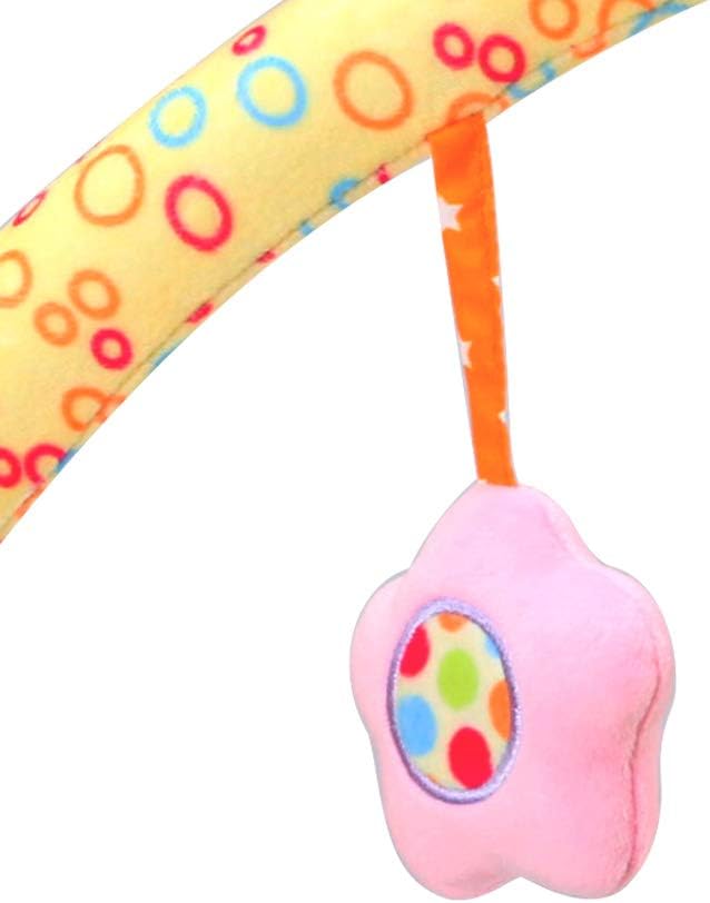 Caterbee Travel Arch Bassinet Toys for Infant & Toddlers, Baby Crib Stroller Accessory & Pram Activity Bar Toy for Senses and Motor Skills Development Indoor and Outdoor-CubbioJoy