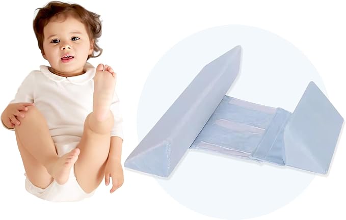 Baby Side Sleeper Weddge Breathable Pillow, Removable and Washable Breathable Bedding Set, Medium-CubbioJoy