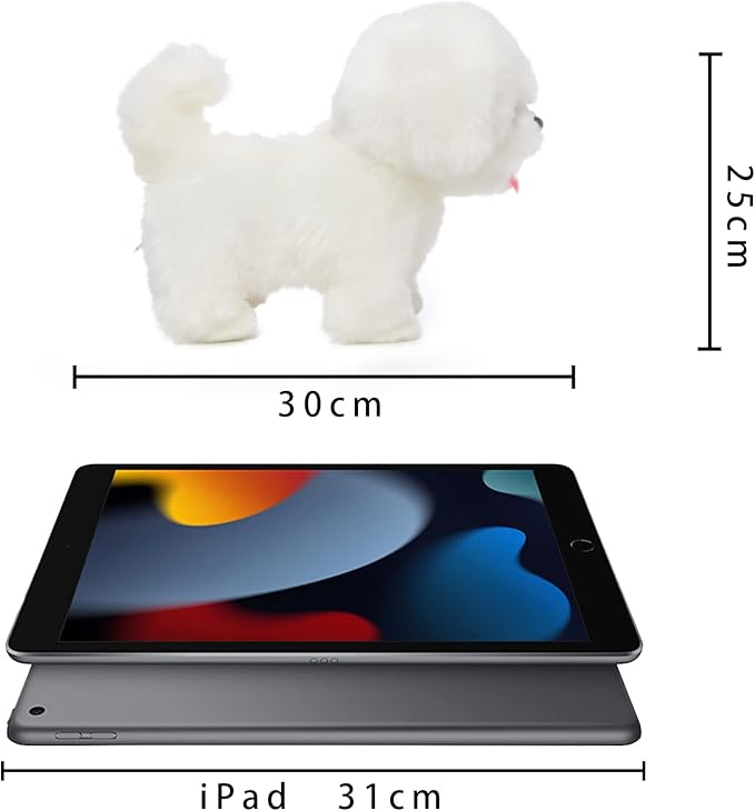 CU-MATE Interactive Maltese Simulation Dog-Realistic Puppy Electronic Toy Dog with Walking/Barking/Wagging Tail/Talking- Robotic Pet Toy Present Gift for Toddler Girls Boys-CubbioJoy