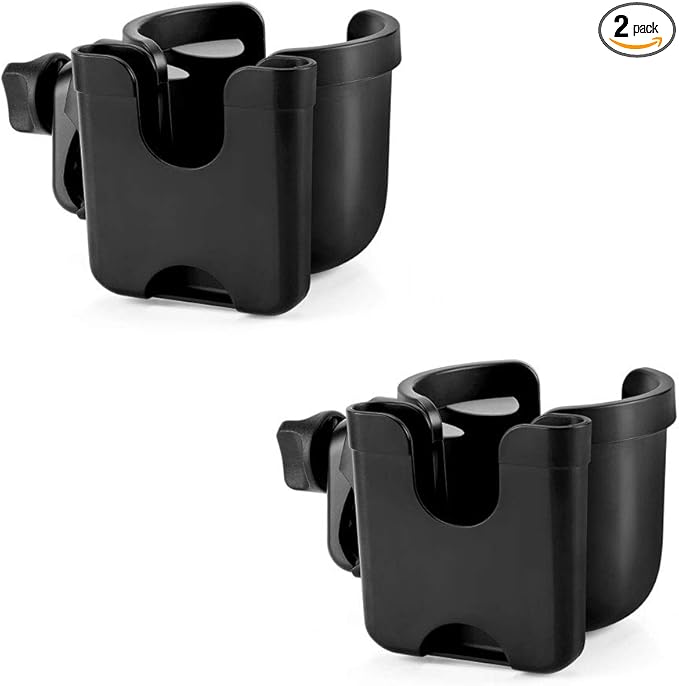 Accmor Stroller Cup Holder with Phone Holder, Bike Cup Holder, Universal Cup Holder for Uppababy Nuna Doona Strollers, 2-in-1 Cup Phone Holder for Stroller, Bike, Wheelchair, Walker, Scooter-CubbioJoy