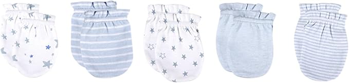 5 Pairs Baby Not Scratch Mittens 0-6 Months New Born Boy Girl Gloves Cute Infant Accessories-CubbioJoy
