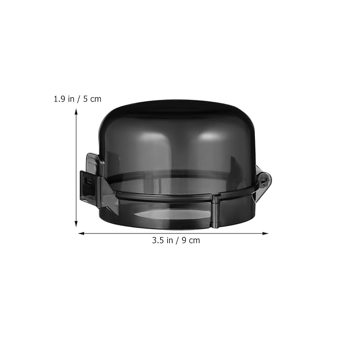 5pcs Stove Knob Cover: 3.5in Child Proofing Cover Knob Easy Install for Kitchen Stove Locks Door Child Proof Clear Plastic Black-CubbioJoy
