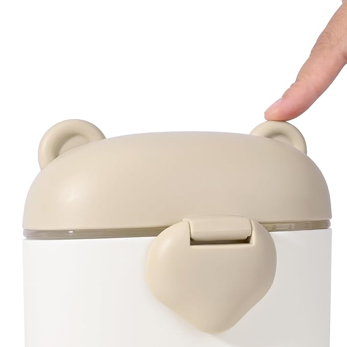 Bebamour Baby Formula Dispenser On The Go, Formula Container to Go, Formula Holder for Travel, Candy Fruit Snack Storage Container with Scoop and Leveller (Coffee)-CubbioJoy