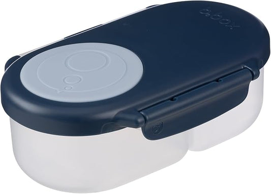 b.box Snack Containers for Kids, Toddler Snack Box Container, Reusable Small Bento Box for Lunch, School & Travel, Leak Proof, BPA free, Dishwasher Safe, Ages 4 months+ (Midnight, 12oz)-CubbioJoy