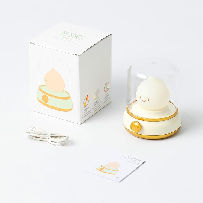 Cute Campfire Lamp, Portable LED Camping Lantern, Rechargeable, Dimming, Candle Lights & Night Light 2 Mode, Table Bedside Lamps, Nightlight for Kids Room, Halloween Decor-CubbioJoy