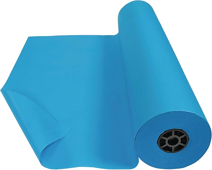 Colorations DSBB Bright Blue Dual Surface Paper Roll 36" x 1000' (1 Roll)-CubbioJoy