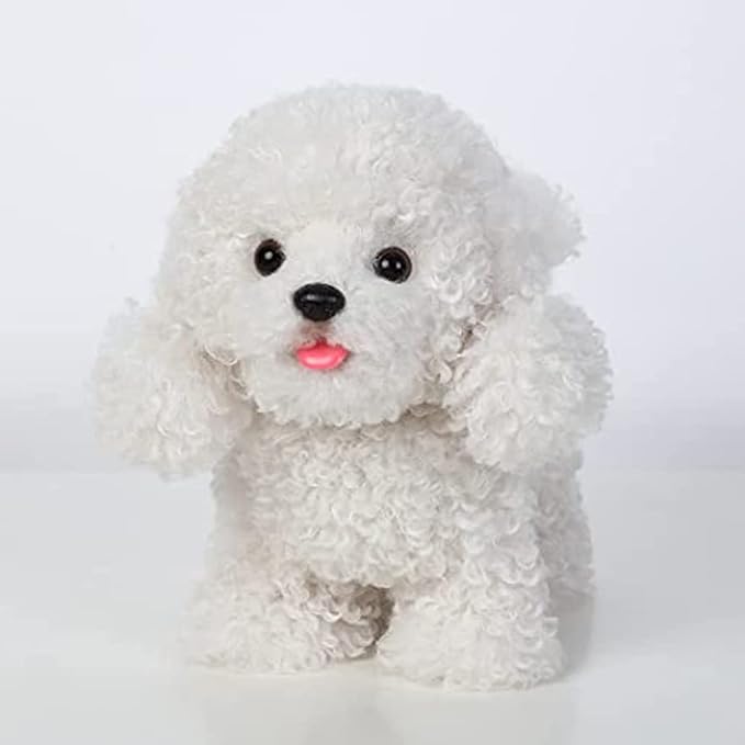 CU-MATE Walking Poodle Dog,Electronic Stuffed Toy Dog, Interactive Puppy Pet Dog, Walking, Barking,Wagging Tail & Talking,Gifts for Boys Girls-CubbioJoy