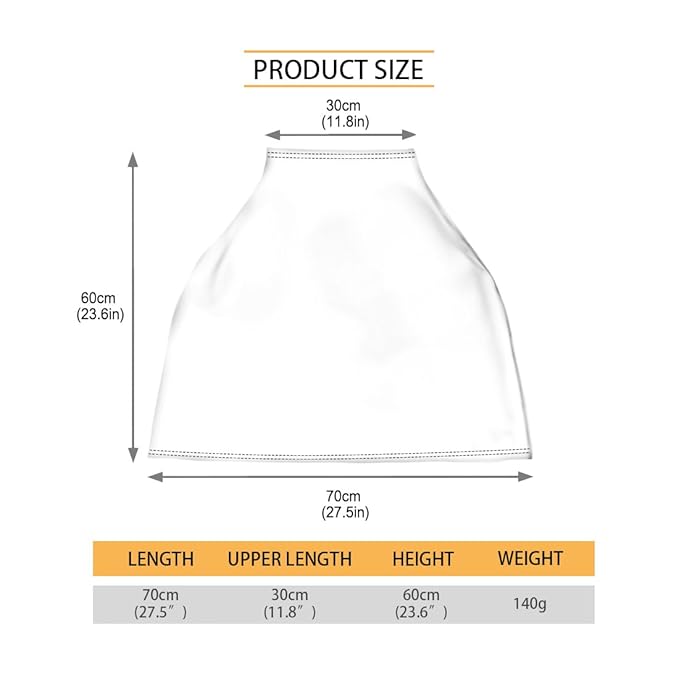 Binienty Baby Car Seat Covers Nursing Cover Soft Stretch Breastfeeding Scarf, Animal Brown Cow Stripe Print, Baby Infants Canopies-CubbioJoy