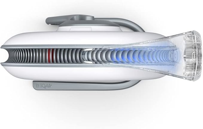 IQAir Atem Desk Air Purifier for Home, Office, Desktop, Small Room up to 150 sq ft, HyperHEPA Filter for Bacteria, Viruses, Allergens, Pets, Asthma, Pollen, Dust, Swiss Design, Made in Germany, White-CubbioJoy