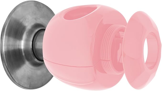 Door Knob Safety Cover for Kids - 5 Pack - Baby Proof Door Knob Covers - Door Locks for Kids Safety Child Proof (Pink)-CubbioJoy