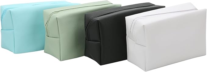 Bridesmaid Proposal Gifts Letter Cosmetic makeup bag bulk for Wedding Party Favors Bachelorette party decorations Toiletry Organizer Bag Makeup Case Gift (6, White&Pink)-CubbioJoy