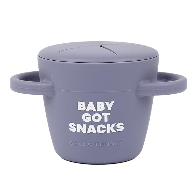Bella Tunno Snack Cups for Toddlers, Silicone Spill Proof Food Container with Lid, Babies & Kids 6-12 Months, Baby Got Snacks-CubbioJoy