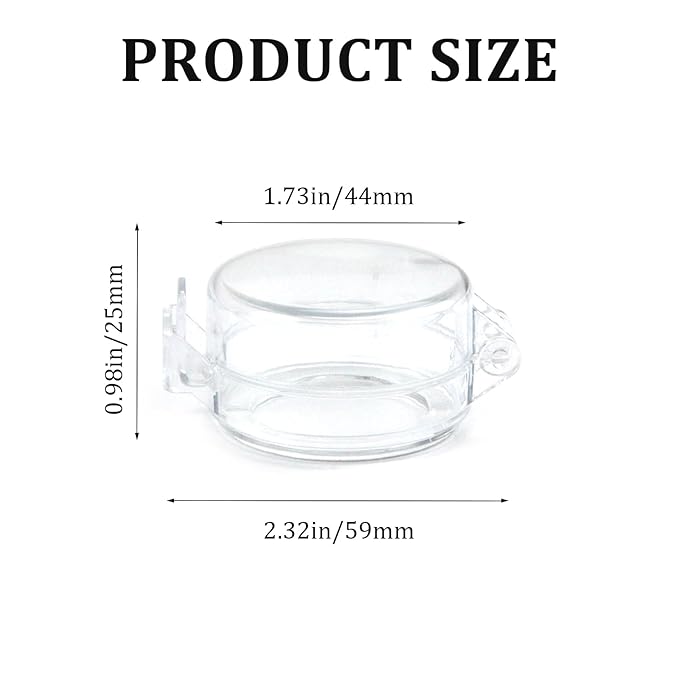 2 Pack Deadbolt Child Safety Lock Cover - Child Proof Deadbolt Cover & Door Knob Protector, Deadbolt Lock Cover for Kids, Prevents Accidental Locking (Fits Standard Locks) (Transparent)-CubbioJoy