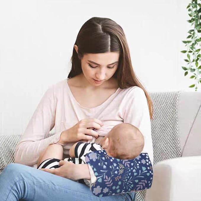 Cozy Cradle Pillow, Cozy Cradle Arm Pillow, Baby Nursing Pillow Head Support Pillow for Breastfeeding Bottle Feeding (Small Gray Fish)-CubbioJoy