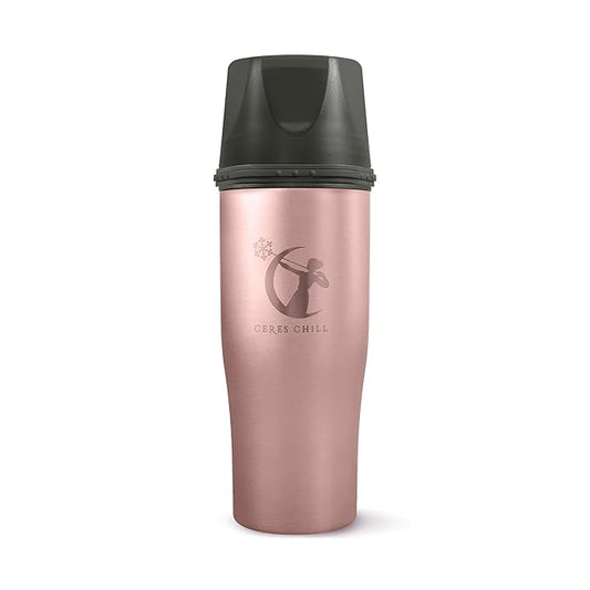CERES CHILL Mini Breastmilk Chiller Demigoddess, Up to 12 oz. Reusable Storage Container, Keeps Milk at Safe Temperatures for Up to 16 Hours, Bottle Cooler, Connects w/Most Pumps (Rose Gold)-CubbioJoy