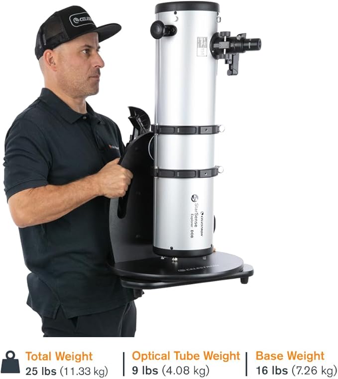 Celestron StarSense Explorer 150AZ App-Enabled Telescope – 150mm Tabletop Dobsonian with Smartphone Dock & StarSense App – iPhone & Android Compatible – Easy-to-Use for Beginners-CubbioJoy