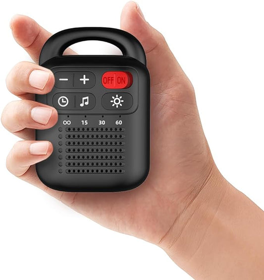 ColourNoise Portable Sound Machine White Noise Machine Rechargeable with 30 Soothing Sounds Adjustable Volume Night Light 4 Timer Functions Compact Suitable for Baby Kids Adults Sleep and Travel-CubbioJoy