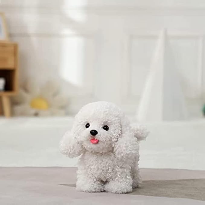 CU-MATE Walking Poodle Dog,Electronic Stuffed Toy Dog, Interactive Puppy Pet Dog, Walking, Barking,Wagging Tail & Talking,Gifts for Boys Girls-CubbioJoy