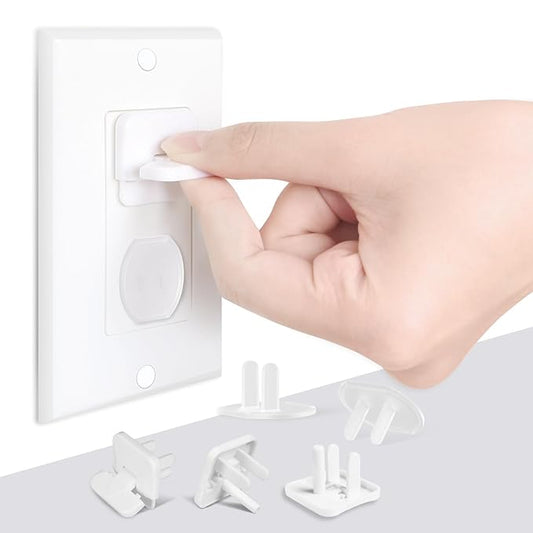 Babepai Outlet Covers Baby Proofing 55-Pack White, Child Proof Electrical Protector Safety Baby Safety Plug Covers-CubbioJoy