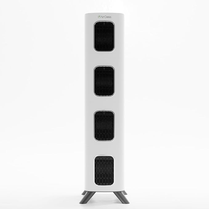 Air Oasis iAdapt 2.0 H13 HEPA Filter Air Purifier | Reduces Up To 99% of Viruses, Mold, Dust, Smoke, Pollen & Odors | Whisper Quiet Operation |WiFi Compatible | 5,474 Sq Ft of Clean Air-CubbioJoy