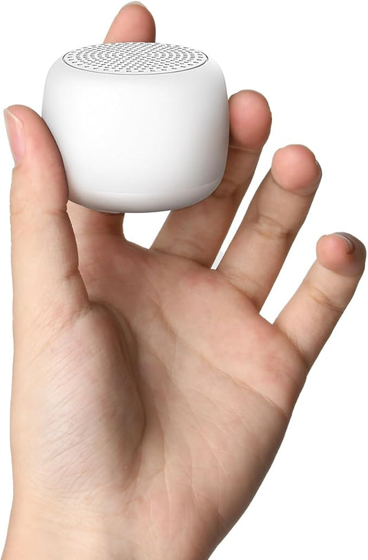 Babelio White Noise Sound Machine for Adults Kids Baby, Mini, 15 Non-looping Sounds, Timer, Memory Function, Easy to Pocket and Travel White-CubbioJoy